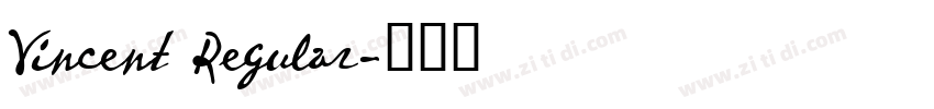 Vincent Regular字体转换